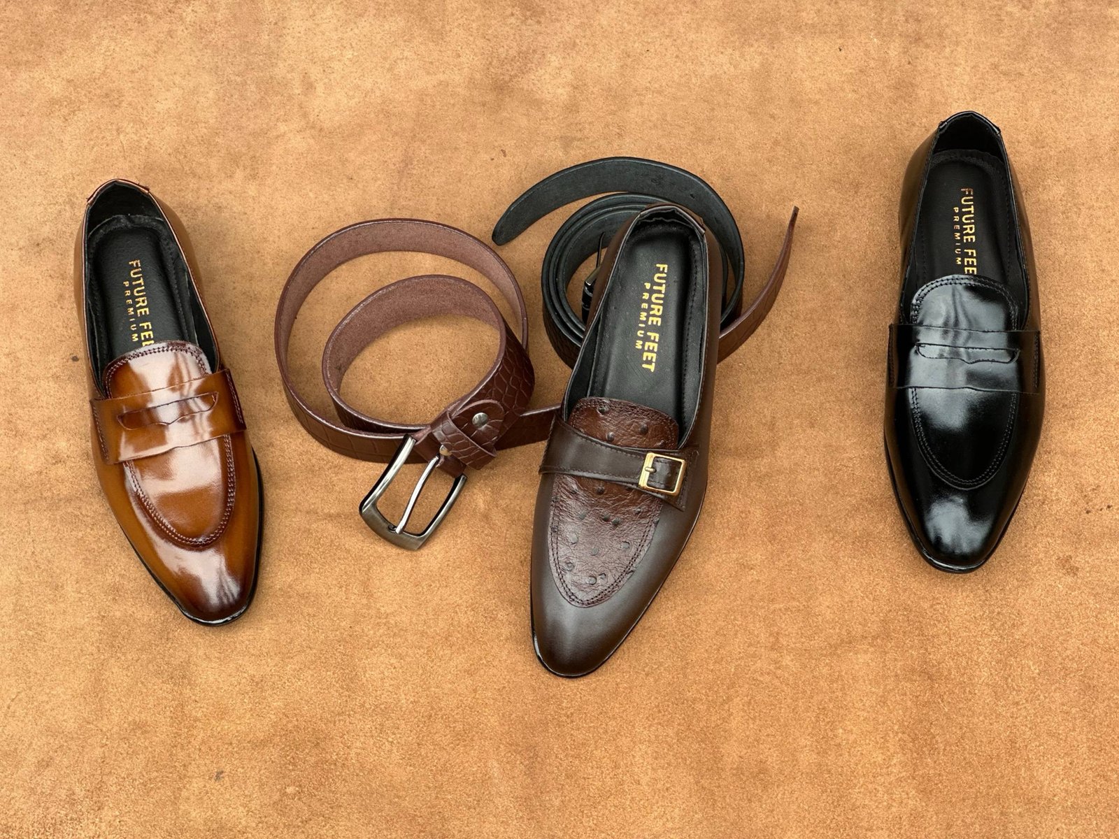 Unique Range of Crocodile, Ostrich, Glossy Leathers are Now In FUTURE FEET