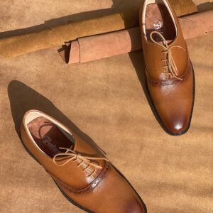 Men’s Oxford Two-Tone Tan Shoe