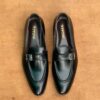 Men's Jet Black Cow Leather Loafer - Image 5