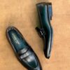 Men's Jet Black Cow Leather Loafer - Image 3