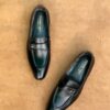 Men's Jet Black Cow Leather Loafer - Image 4