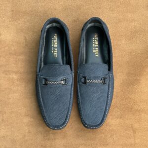 Men’s Pacific Blue Cow Nubuck Leather Casual Loafer