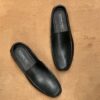 Men's Jet Black Nappa Cow Leather Casual Loafer - Image 4