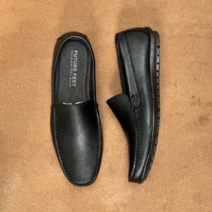 Men’s Jet Black Nappa Cow Leather Casual Loafer