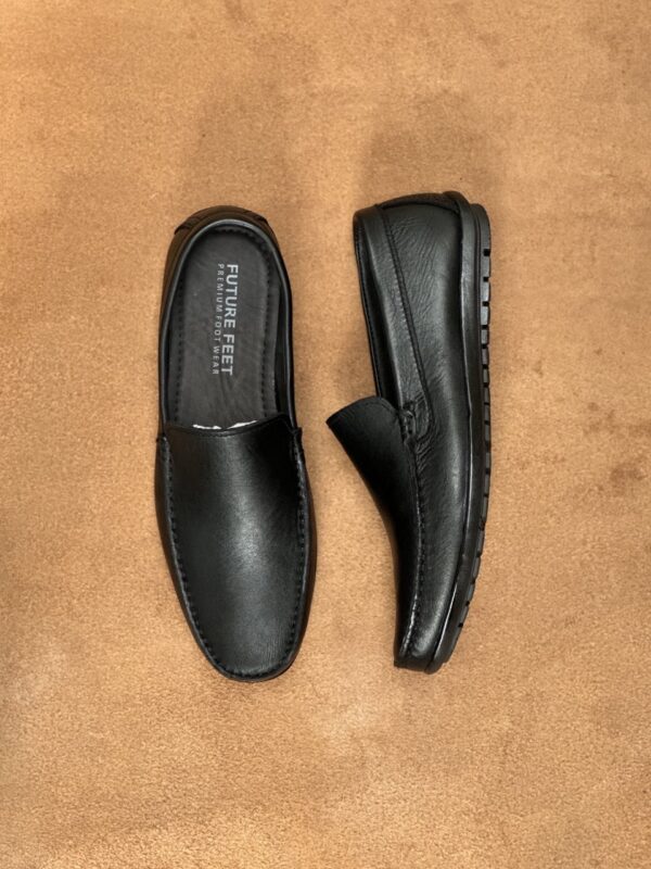 Men's Jet Black Nappa Cow Leather Casual Loafer