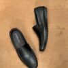 Men's Jet Black Nappa Cow Leather Casual Loafer - Image 6
