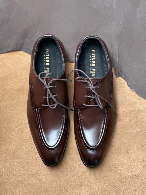 Men's Coffee Brown Cow Leather Norwegian Derby Shoe