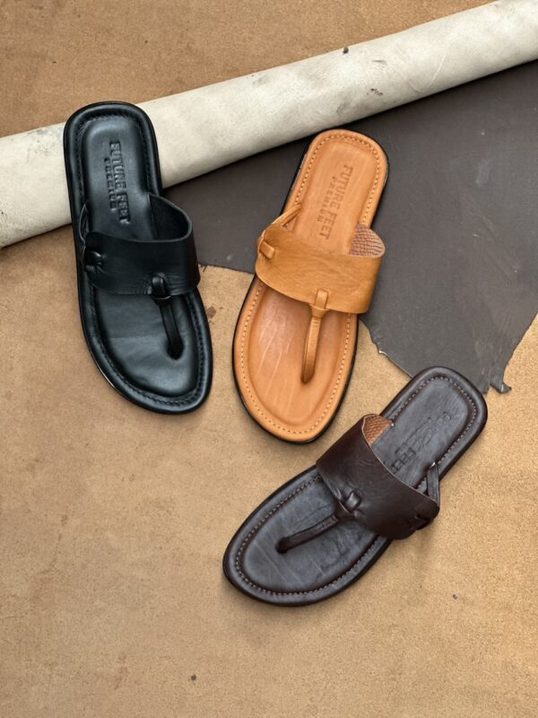Men’s Premium Sheep Leather Old Money Slippers – Black | Tan | Coffee Brown