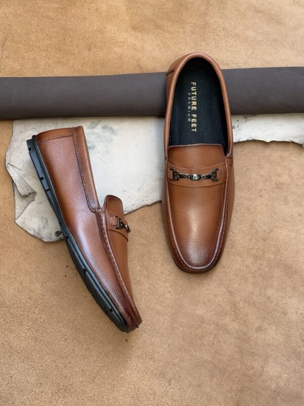 Men's Tan Cow Nappa Leather Casual Loafer - Image 3