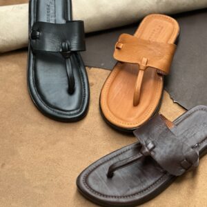 Men’s Premium Sheep Leather Old Money Slippers – Black | Tan | Coffee Brown