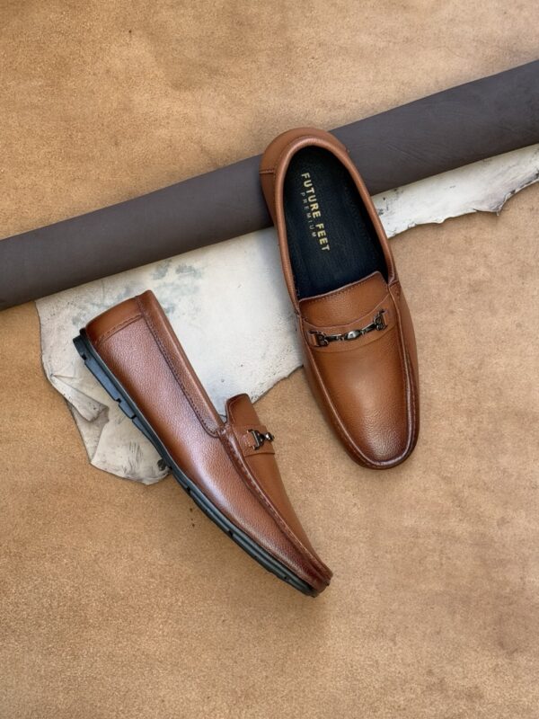 Men's Tan Cow Nappa Leather Casual Loafer - Image 4
