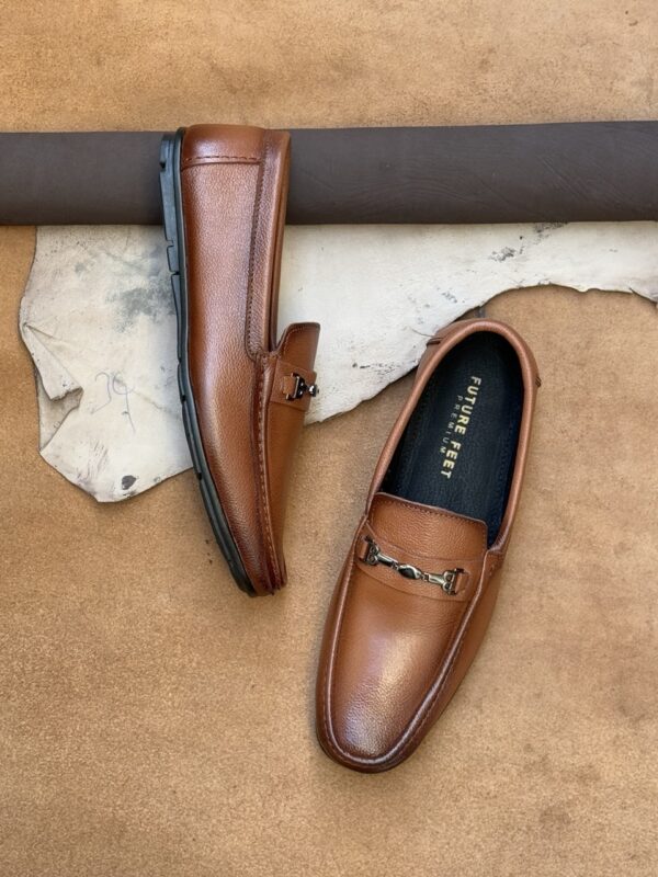 Men's Tan Cow Nappa Leather Casual Loafer - Image 5