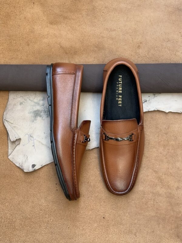 Men's Tan Cow Nappa Leather Casual Loafer