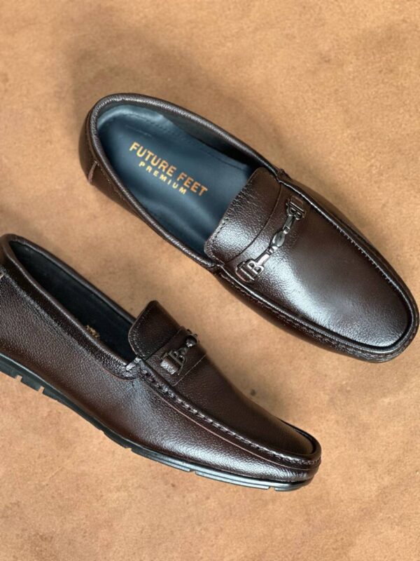 Men's Coffee Brown Cow Nappa Leather Casual Loafer