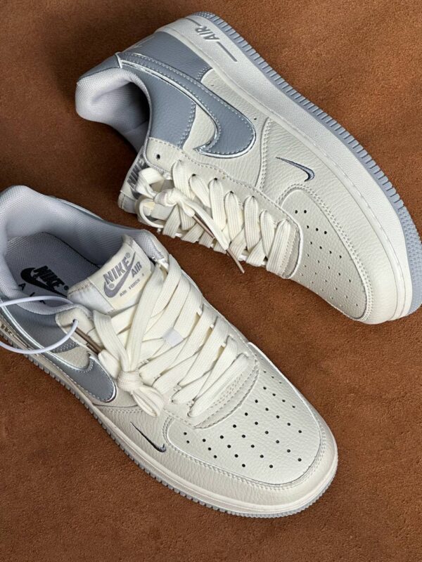 Nike Air Force 1 White/Gray (Women's) - Image 2