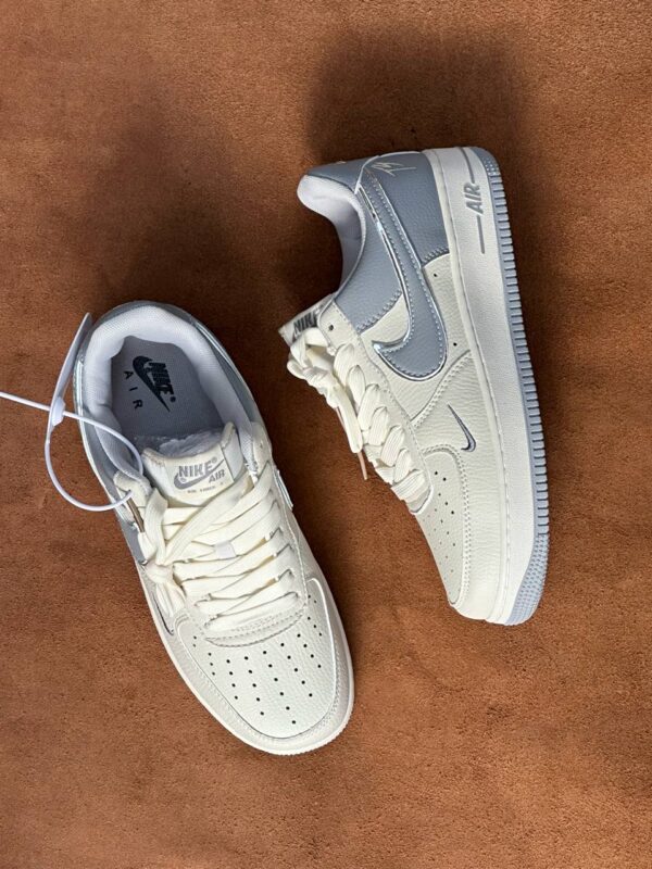 Nike Air Force 1 White/Gray (Women's) - Image 3