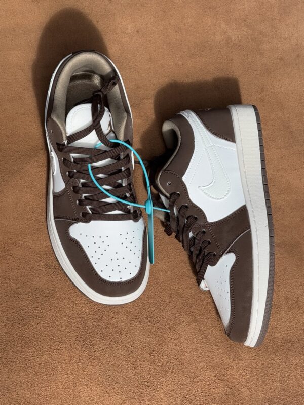 Nike Air Jordan 1 Low (Brown/White) - Image 5