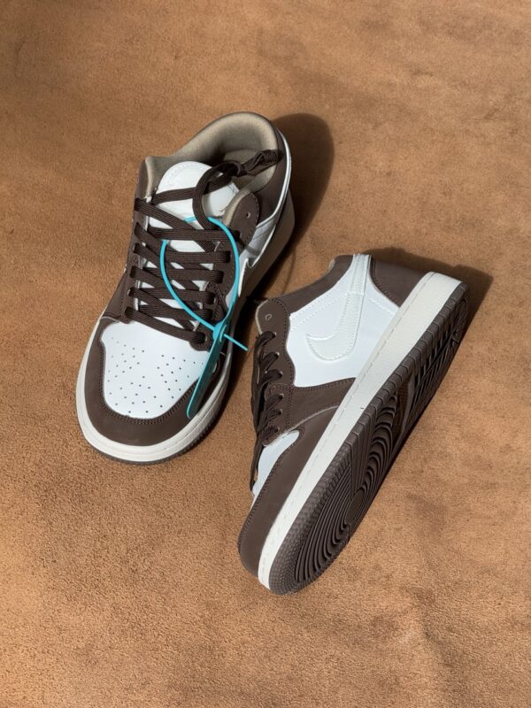 Nike Air Jordan 1 Low (Brown/White) - Image 4