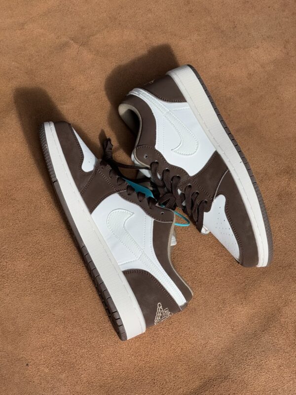 Nike Air Jordan 1 Low (Brown/White) - Image 3