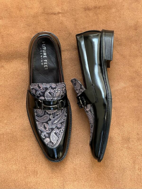 Men's Gloss Black Synthetic Loafer